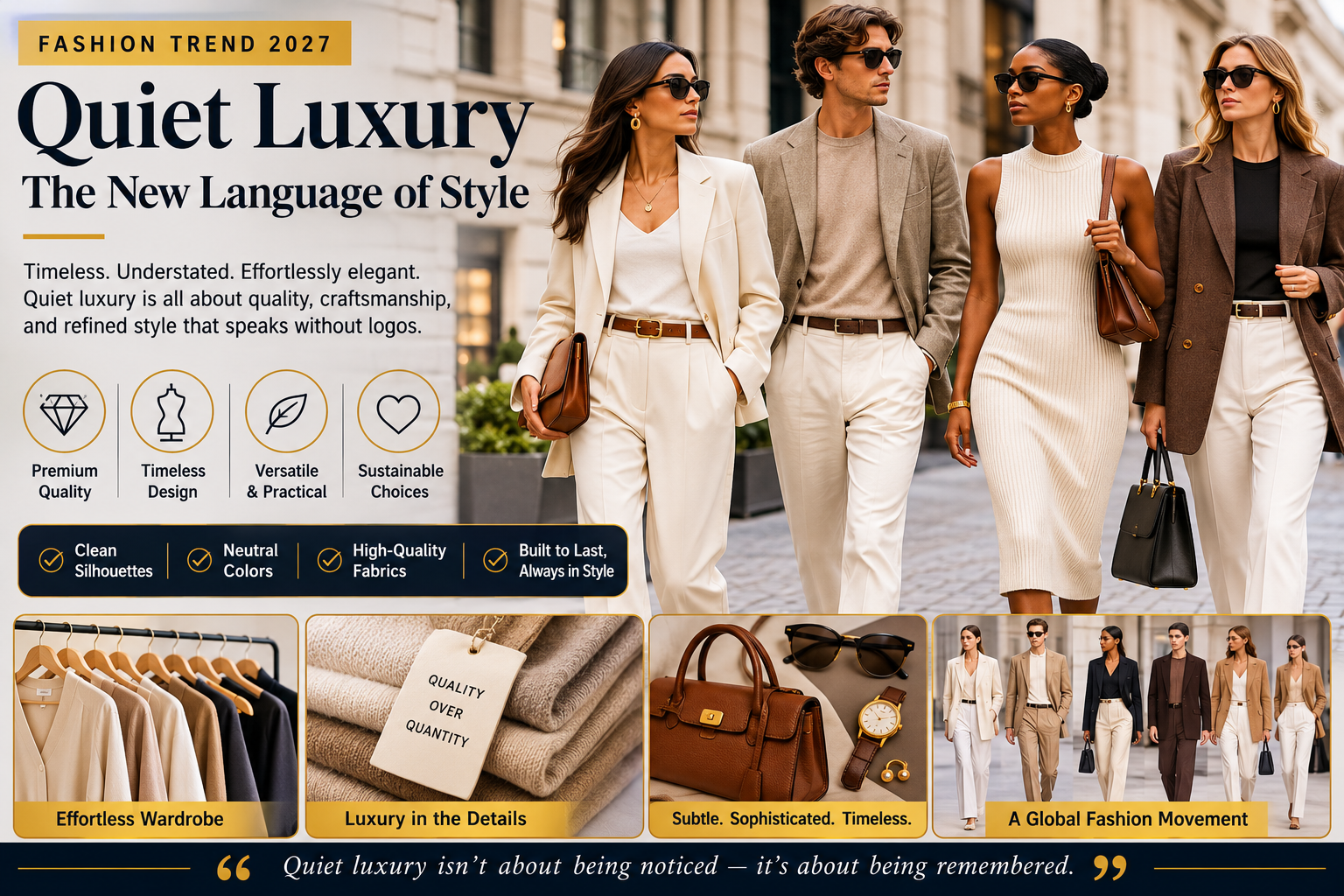 1. Quiet Luxury Continues to Shape Global Fashion Trends