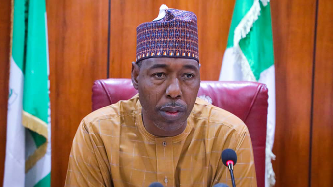 Zulum Warns of Arrests Over Activities Linked to ‘Tinubu Must Go’ Slogan in Borno